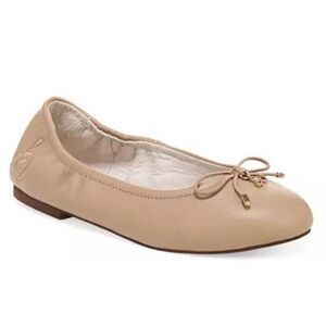 SAM EDELMAN Felicia Tan Leather Ballet Flats Girl's Size 1